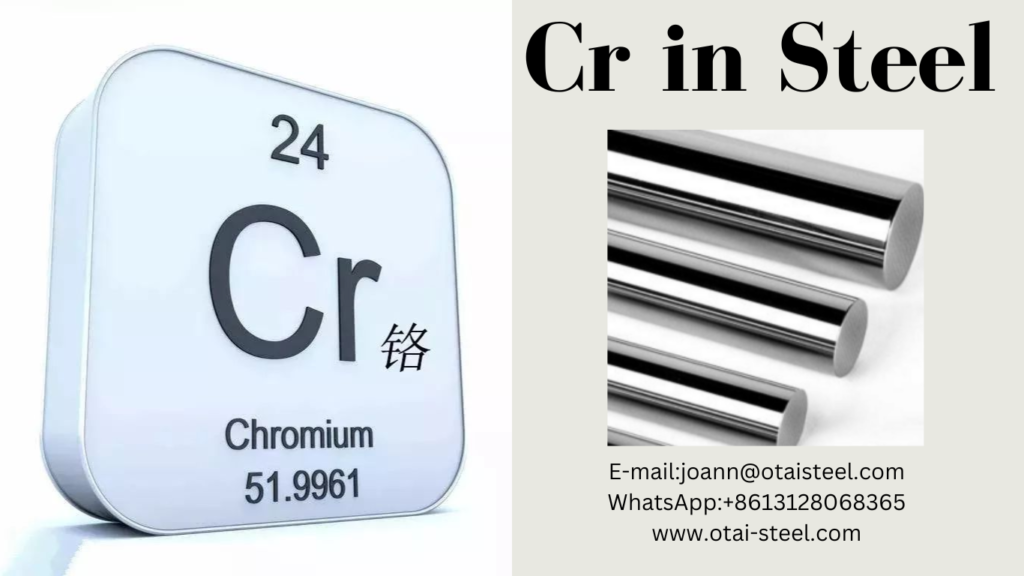 What are the main effects of Chromium(Cr) in steel?